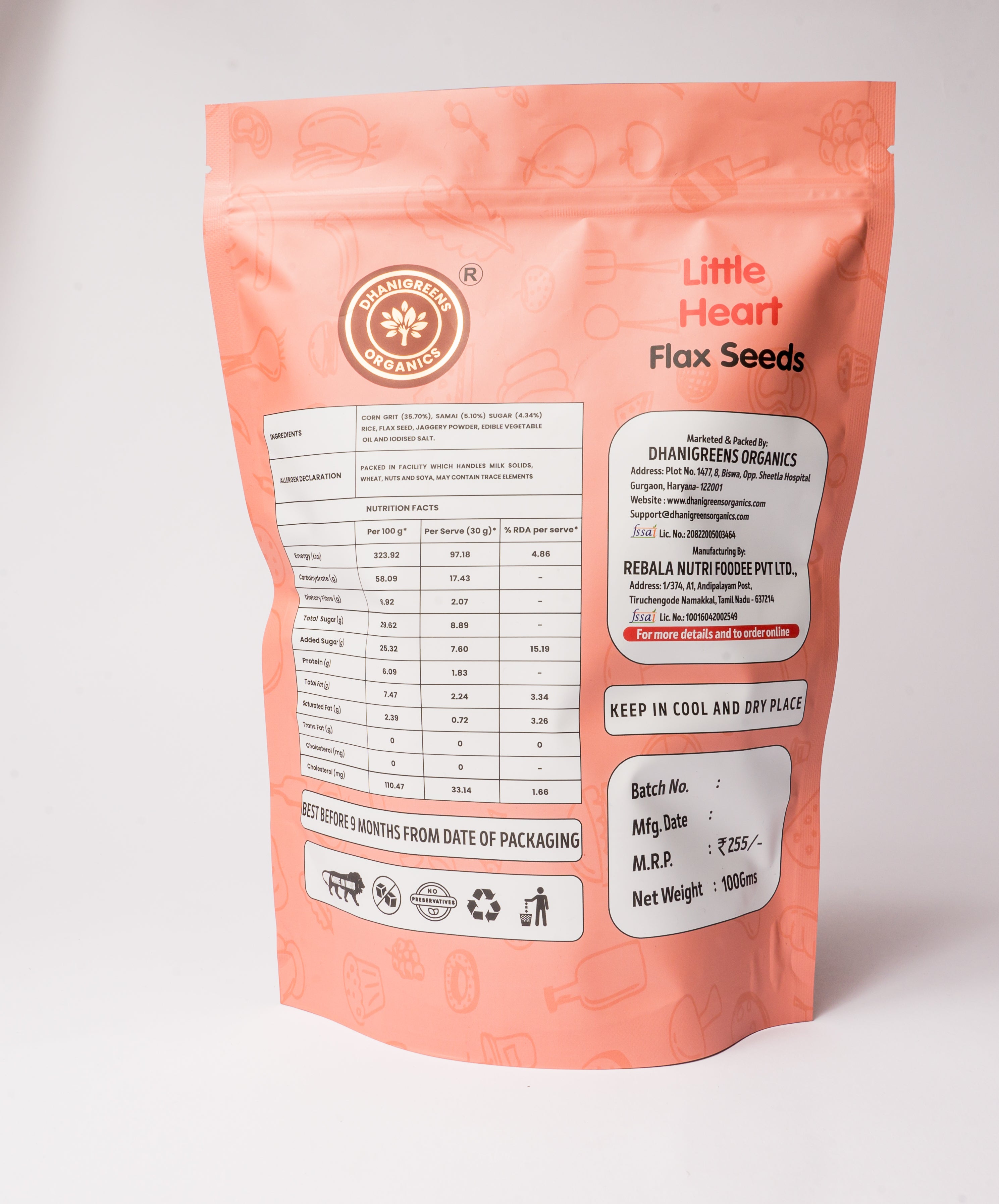 LITTLE HEART FLAX SEEDS
